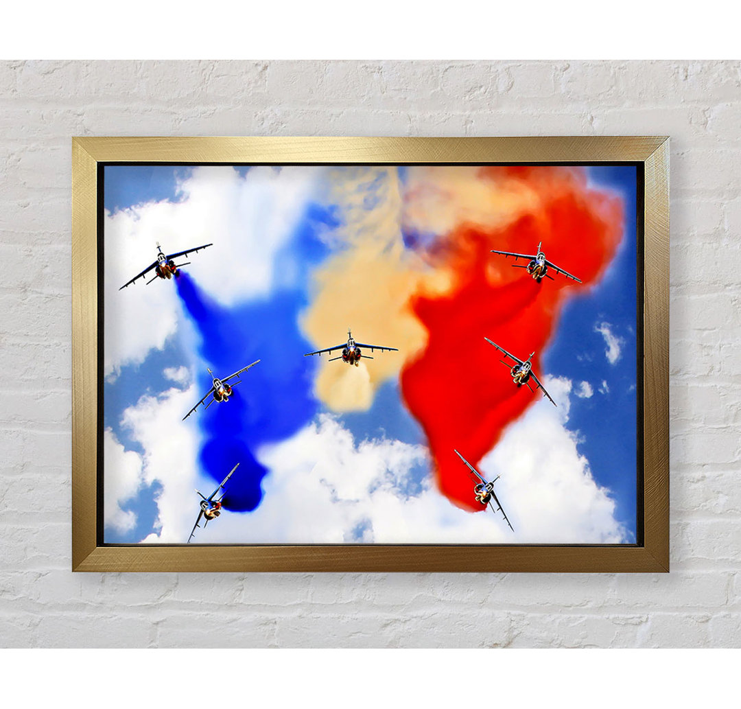 Gerahmter Kunstdruck French Airshow Colours