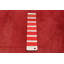 Tapis rouge clair en laine noué à la main de conception unique 7 pi 3 po x 10 pi 3 po