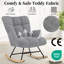 Solid + Manufactured Wood/Iron Rocking Chair-1378224757