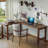 Light walnut L-Shaped Solid Wood desk-108959860-108959864