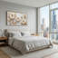 Art floral, art mural sur toile, ensemble de 1-129278826-129278822