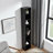 8-Tier Media Tower Rack, CD DVD Slim Storage Cabinet With Adjustable Shelves, Tall Narrow Bookcase Display Bookshelf For Home Office,Multi-Functional Double-Decker Bookcase-564350005
