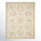 Aden Oriental Hand Hooked Wool Area Rug in Ivory/Blush