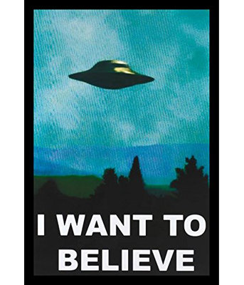 « i veux me croire-the x-files », impression encadrée