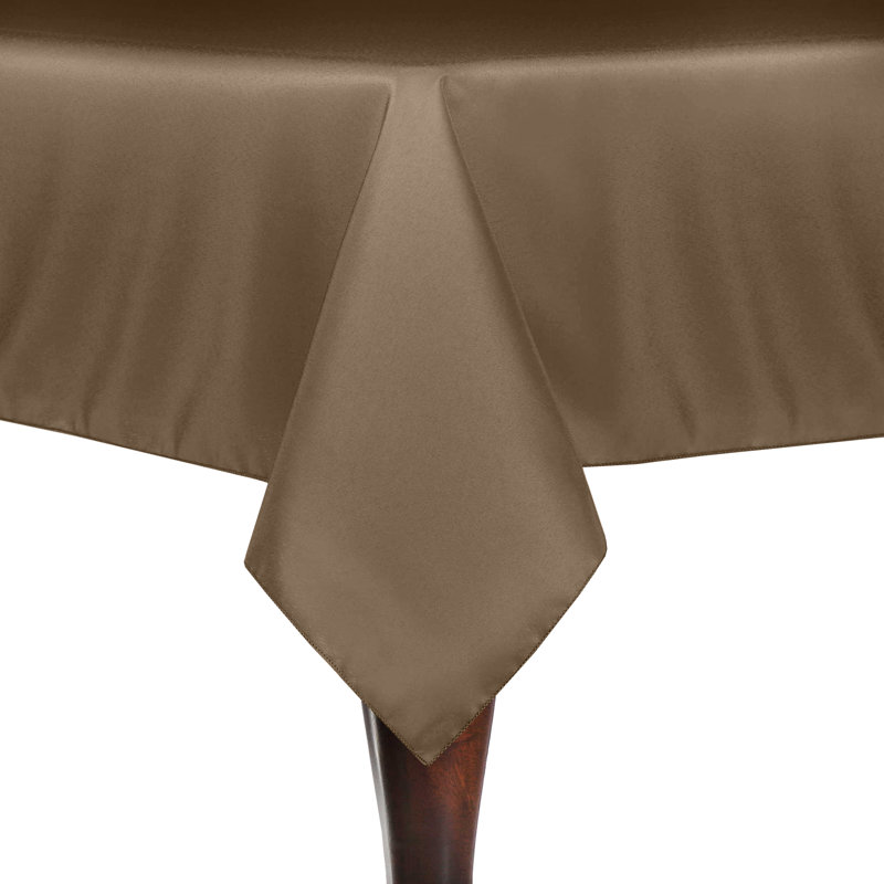 Solid Color Square Tablecloth, 84" x 60", 3, Toast