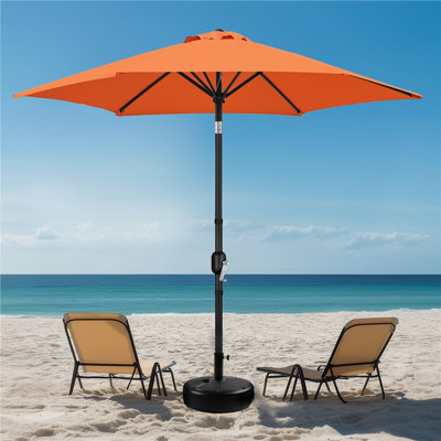 Parasol de marché d'extérieur avec manivelle 108 po Bruton