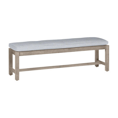 Club Teak Backless Bench - Oyster