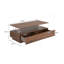 Table basse moderne à DEL avec 2 tiroirs de rangement-116097491