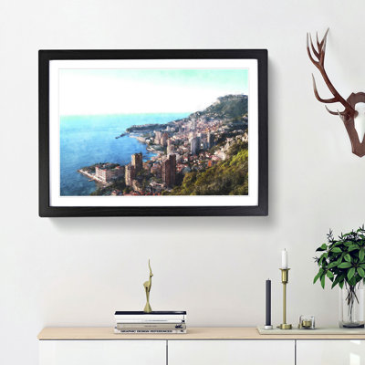 Skyline Of Monte Carlo In Monaco - Single Picture Frame Painting on MDF