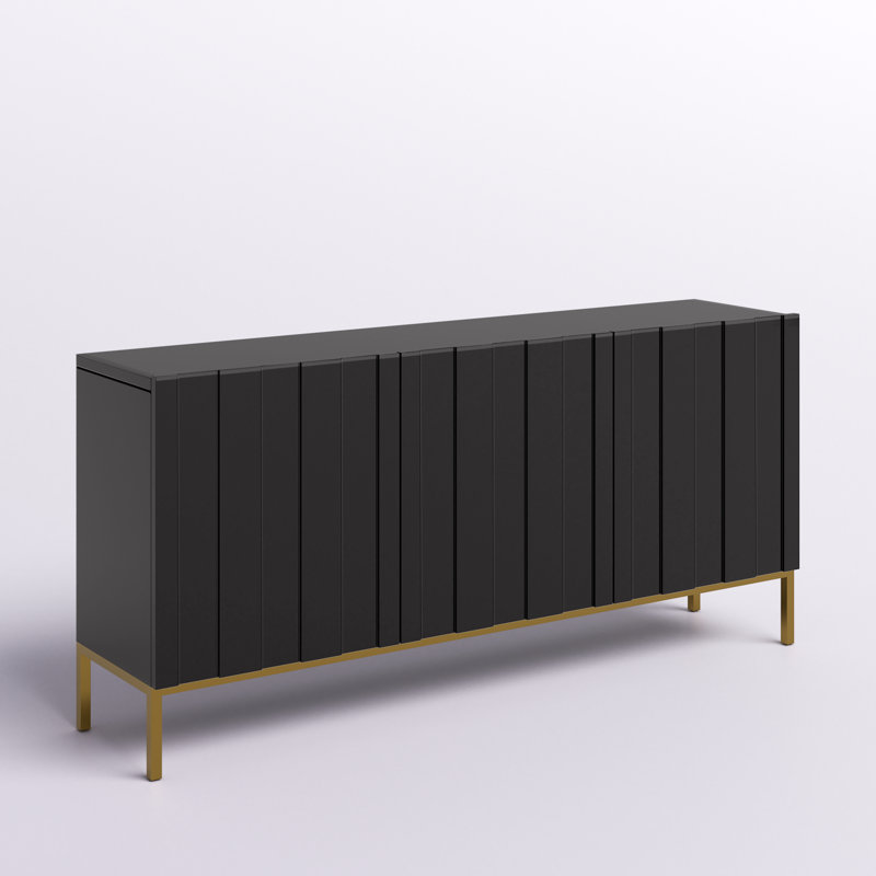 Buffet de 63 po de largeur Wisbech, Noir