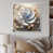 Cadre flottant blanc