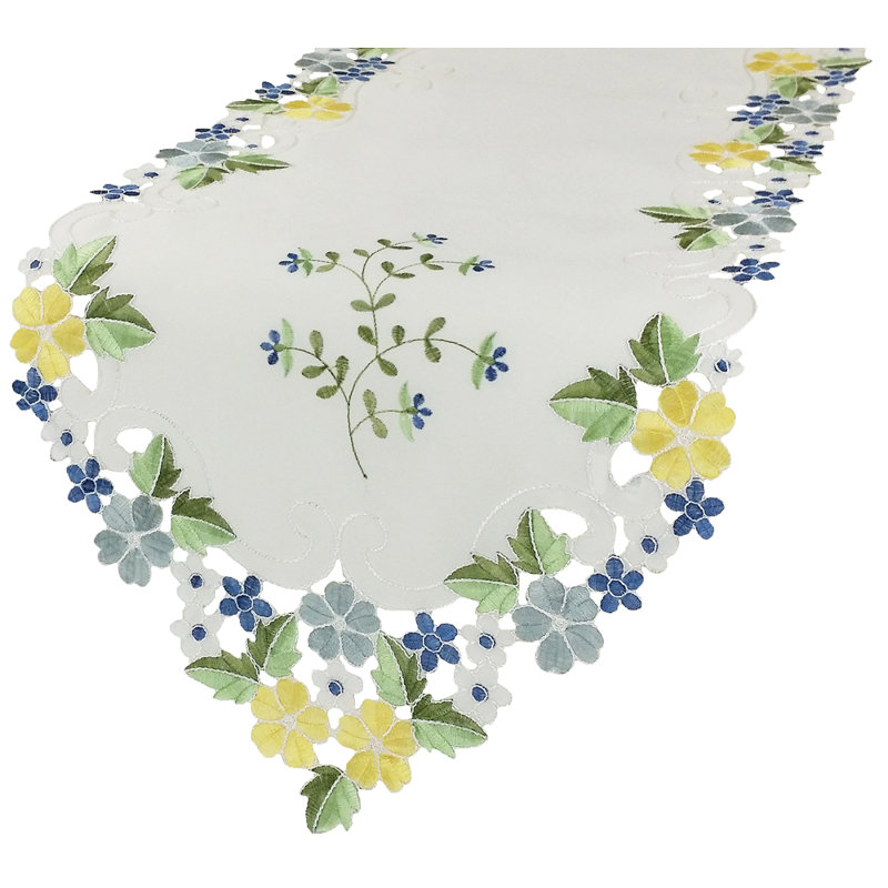 Magdalena Table Runner, Blue, 54" L x 15" W