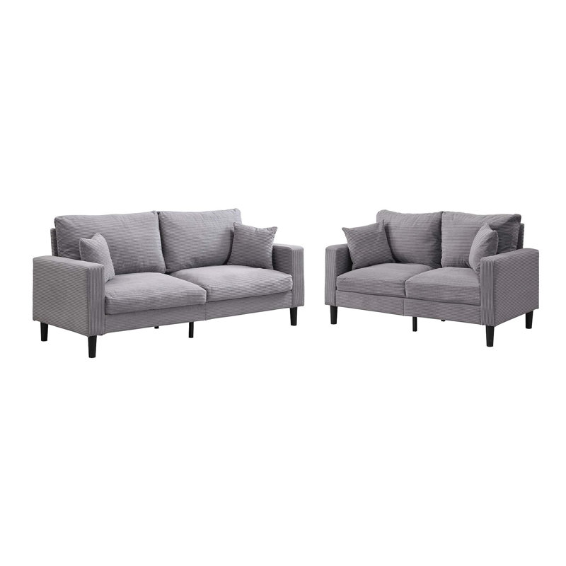 Comfortable Two-Piece Sofa Set for Living Room, Enhancing Space and Style