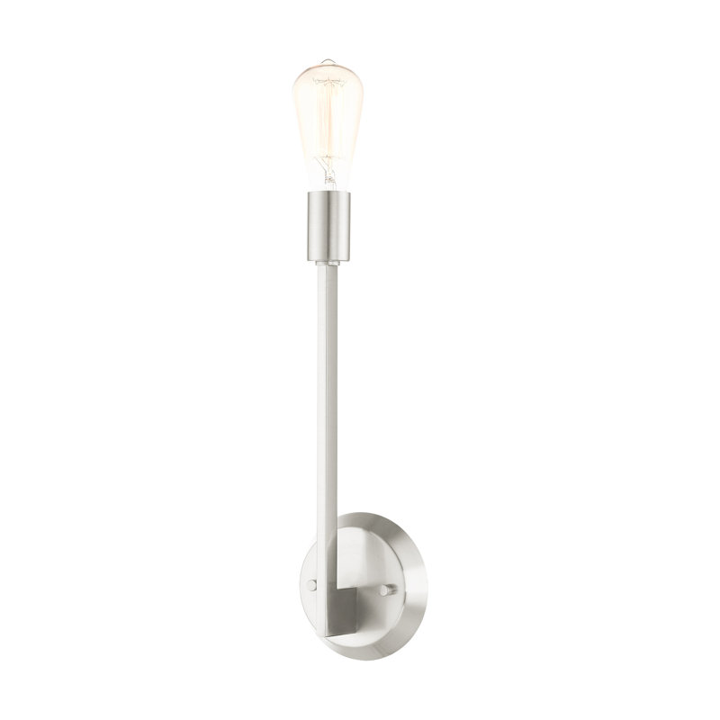 Applique murale articulée à 1 lumière Adriano, Nickel brossé