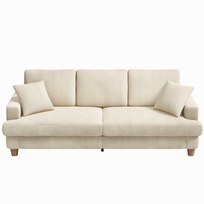 Alexeis 3 Seater Corduroy Sofa
