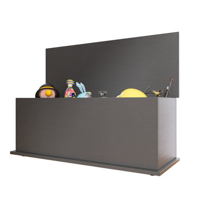 Lift Top Wood Box Storage Trunk, Black For Home Furniture, Keeps Entryway Neat With Clothes Chest Top, Trunk Entryway, Organizes Bedding And