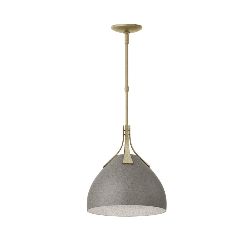 Summit 1 - Light Single Dome Pendant, Natural Iron, Soft Gold