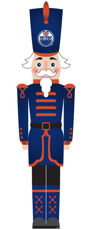 Edmonton Oilers 46" Nutcracker Leaner