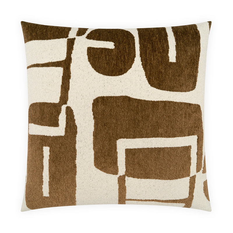 Bjorn Throw Pillow, 24"H x 24"W, Bronze