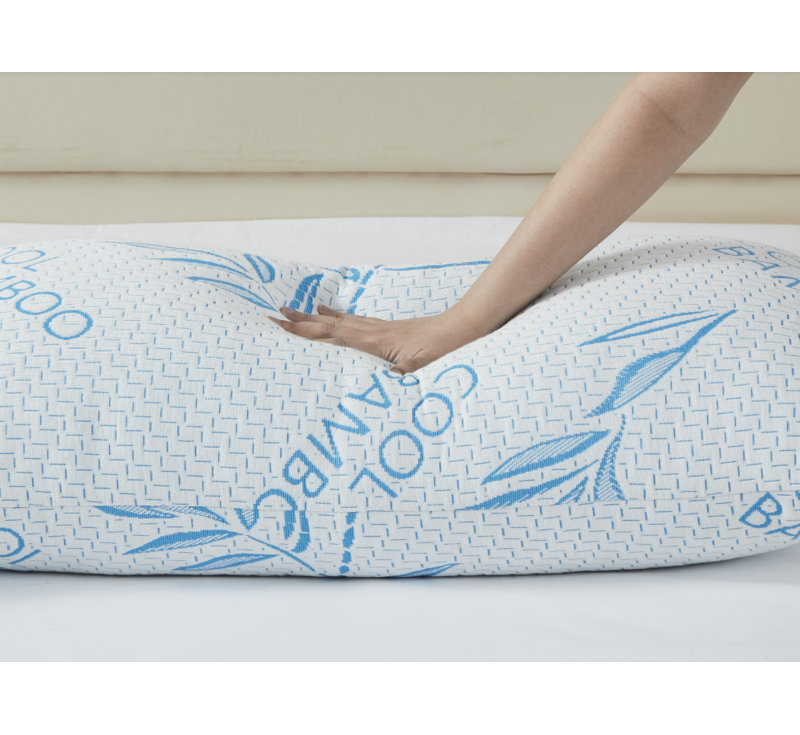 Ensemble de 2 coussins de soutien en mousse à mémoire de forme hypoallergénique et ajustable Kahlo, Très grand