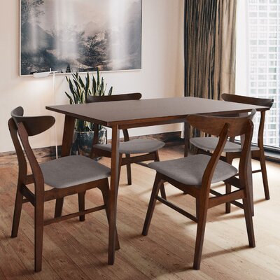 Corrigan Studio® Plattsburg 5 - Piece Dining Set & Reviews | Wayfair