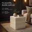Table d'appoint Faux Travertine