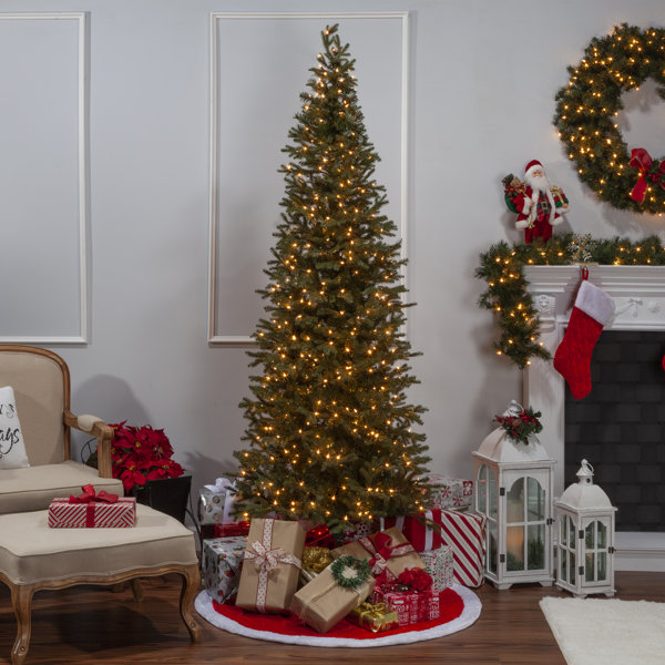 The Holiday Aisle® 6' Lighted Artificial Pine Christmas Tree | Wayfair