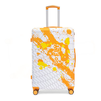 Valise à roulettes 28 pouces pour PC, valise de transport, avec motif imprimé et serrure à combinaison
