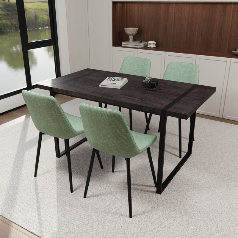 Élégant ensemble de salle à manger en MDF en métal moderne et chic pour la maison