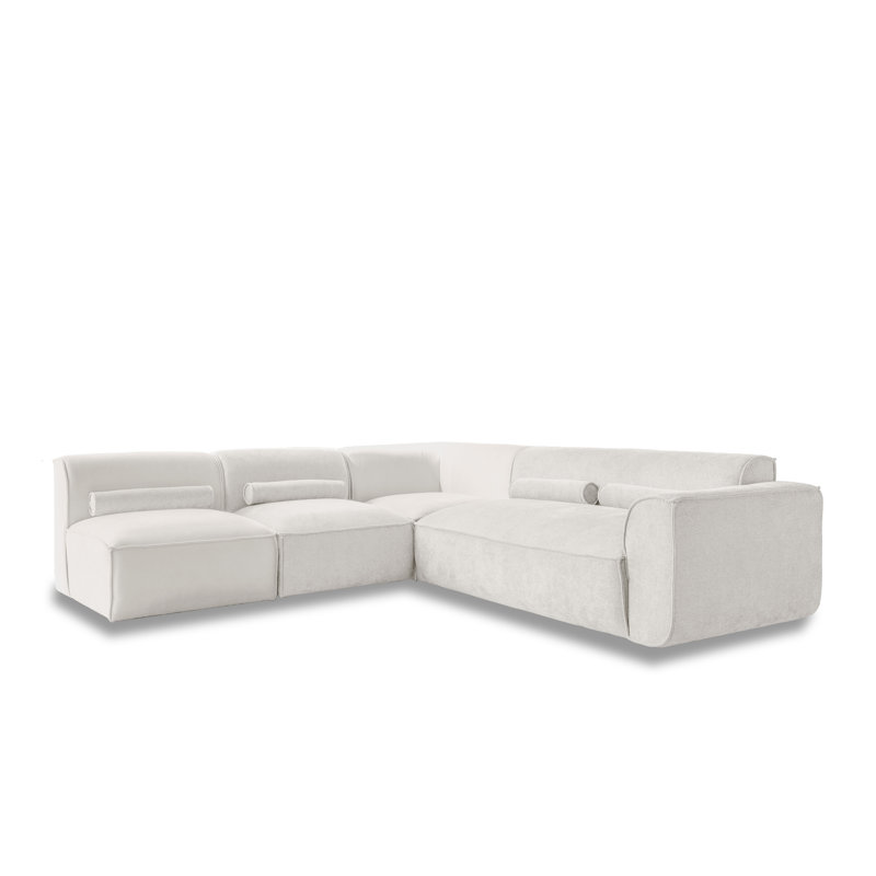 Flex Felix 6 Seater Corner Sofa , Beige, Left Hand Facing