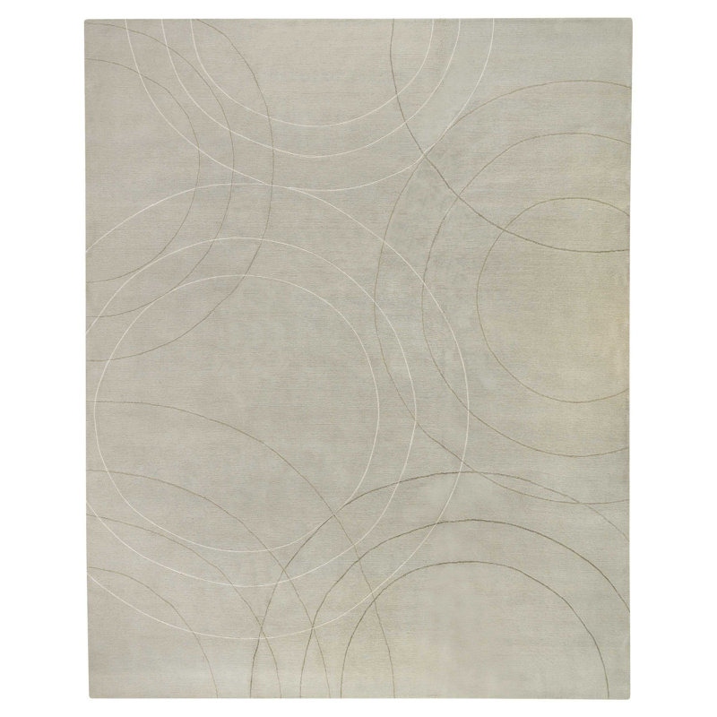 Cirque Geometric Area Rug in Gray/Neutral, Rectangle 2' x 3'