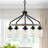 Albie 5 - Light Wagon Wheel Chandelier