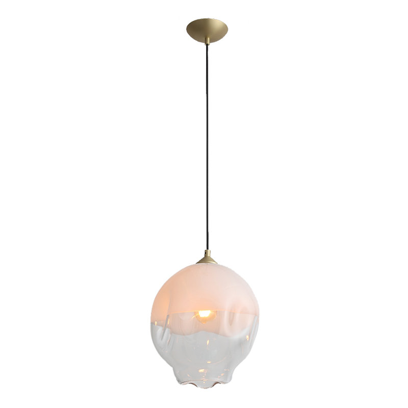 Luminaire suspendu sphère 1 lumière Elmingham, H 171 po x l 9,8 po