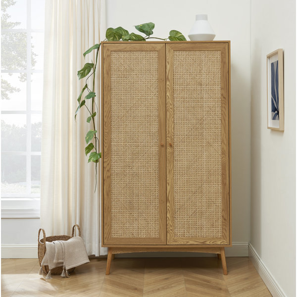 Bay Isle Home Alanta 2 Door Particleboard Wardrobe | Wayfair.co.uk