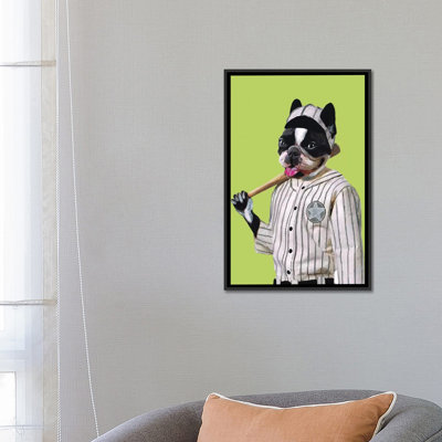 " Bulldog Baseball Player " by Coco De Paris