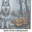 Grande planche à découper en verre Alaskan Malamute Spooky Halloween