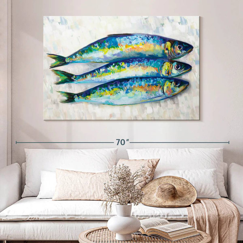 Yarlin Fish Trio, 34" H x 51" W