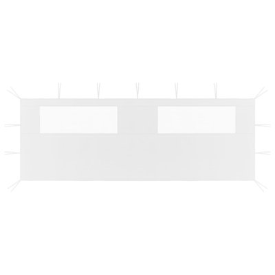 Auvent de remplacement en tissu blanc VidaXL pour pavillon de jardin