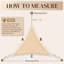 Amgo Triangle Sun Shade Sail 200 GSM, 95% UV Blockage-103232874-55463461