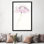 «Single Pink Somniferum II», impression sur toile tendue