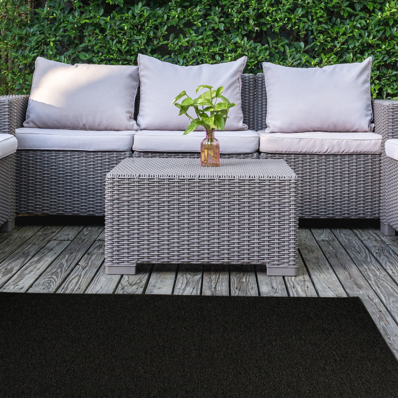Tapis de couleur unie pour l'intérieur et l'extérieur Amore Furnish my Place, Tapis de couloir 3 pi x 8 pi