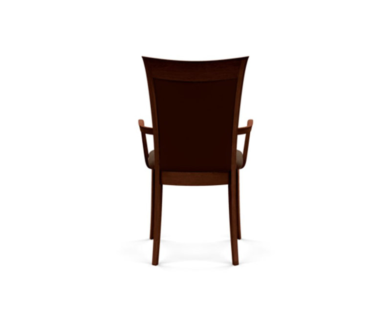 Morgan Upholstered Arm Chair, Coffee, Cognac Cherry