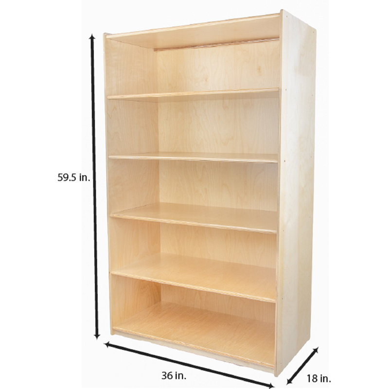Bibliothèque, H 59,5 po, Light Oak