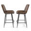 Fauteuil en cuir Hobart