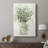 Delicate Greenery II -Custom Wrapped Gallery Cavas