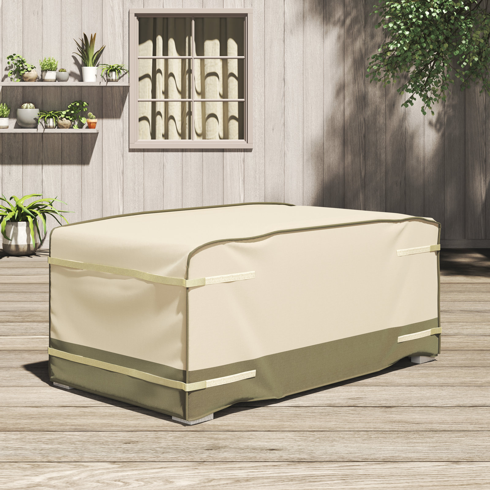 Prestley Outdoor Patio Sofa Cover, 26.38" H x 65.35" W x 36.42" D