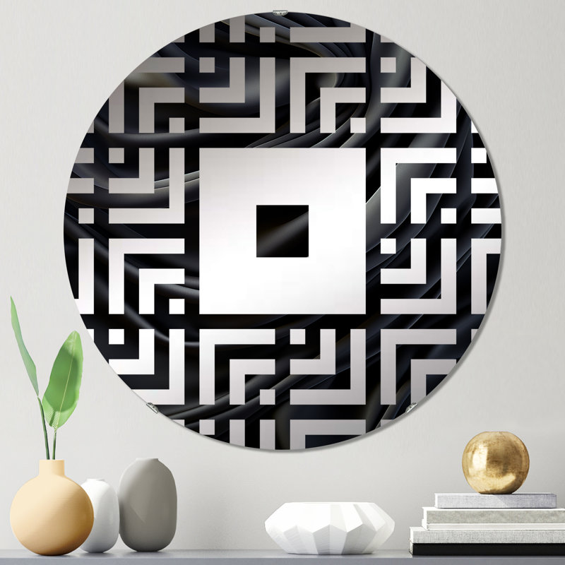 Jensi - Miroir mural carré, 23,6 po x 23,6 po