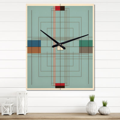 Horloge murale rétro Mid-Century