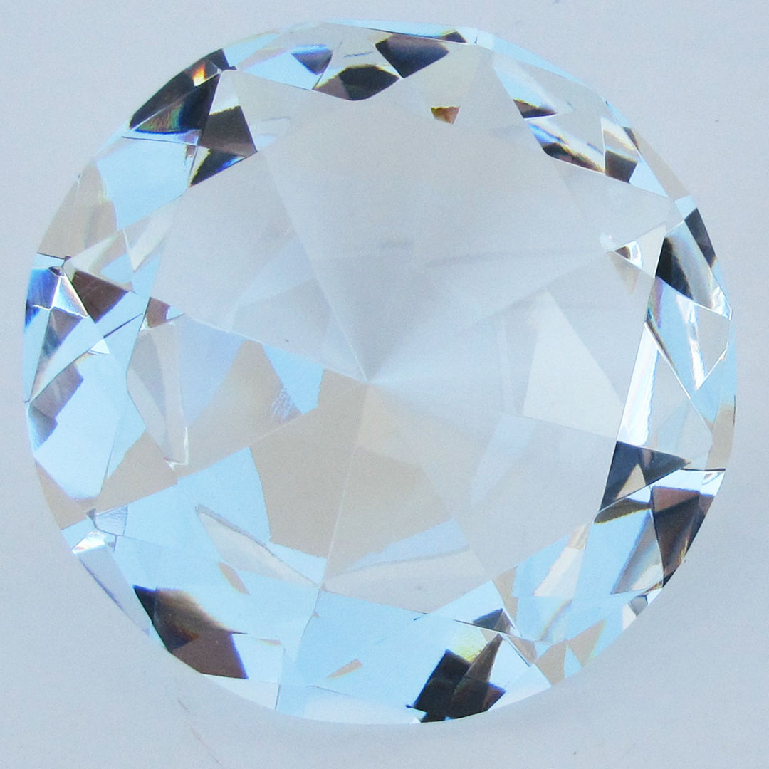 Dana Giant Cut Faceted Crystal Diamond Paper Weight House of Hampton® 