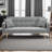 71.7" Teddy Fabric Sofa Bed - Space-Saving Convertible Design with Removable Armrests (500 lb Capacity)-1125336162